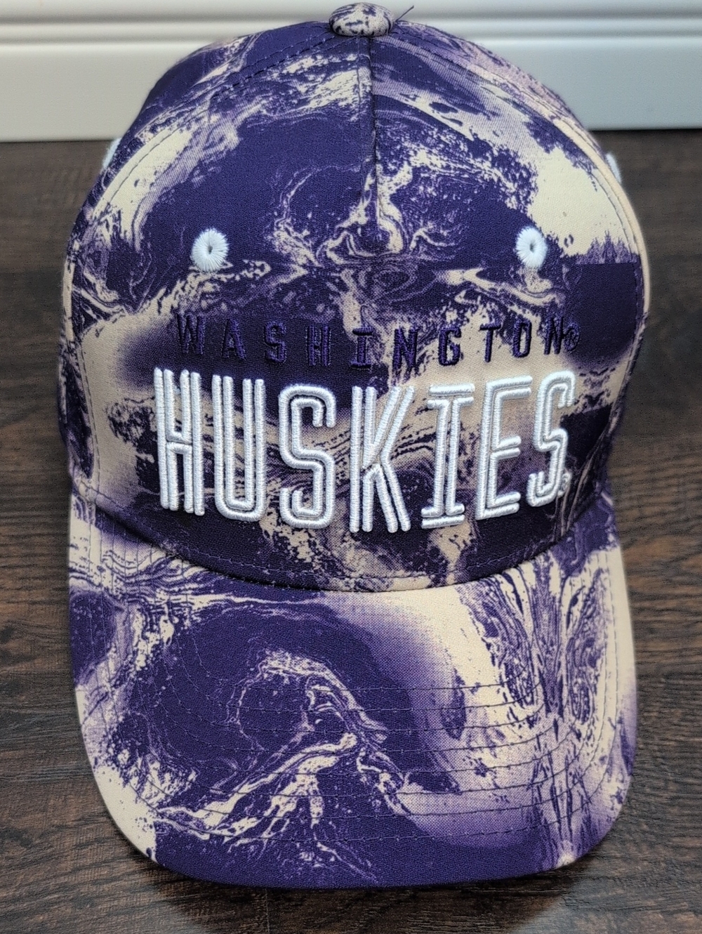 Washington Huskies Purple Marble Baseball Hat